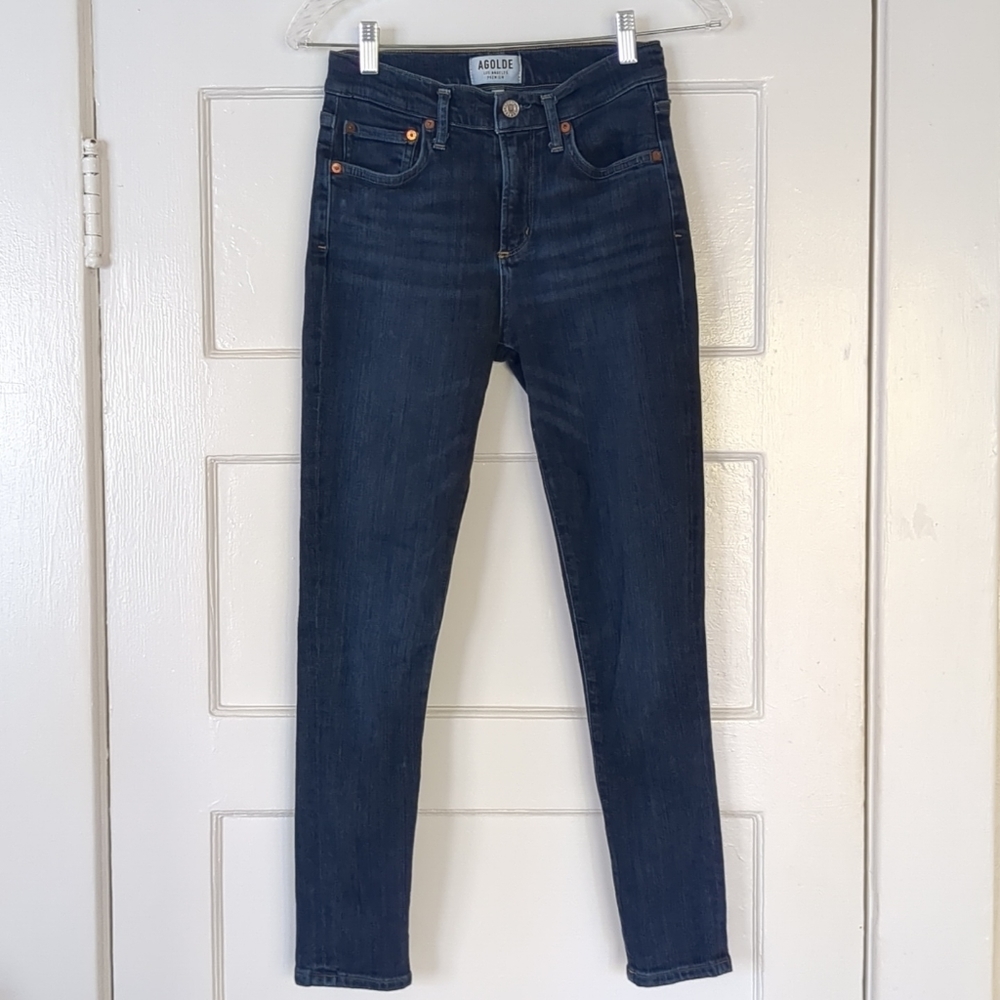 Agolde Jeans Sophie High Rise Ankle 25 Style A018-1044 Blue